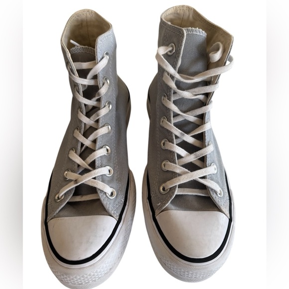 Converse Chuck Taylor All Star Grey Women's High-Top Sneakers Size 8 - Picture 2 of 9